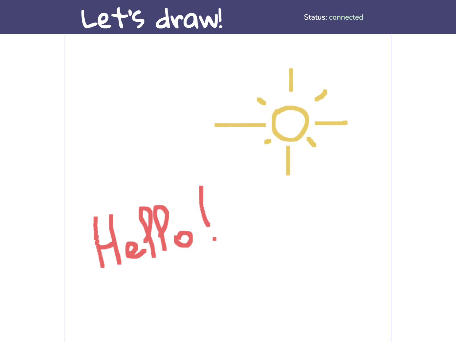 Let's draw screenshot